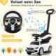 Porteur enfant Mercedes-Benz COSTWAY 3-en-1, canopy réglable