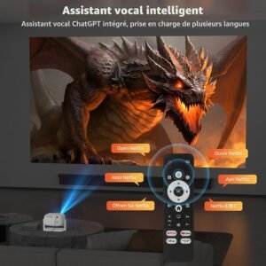 71qWjuAKtcL._AC_SL1500_-1.jpg Vidéoprojecteur 4K Bettdow Netflix certifié Home Cinéma