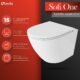 WC suspendu LAVITA Sofi One - kit encastré Solido sans bord