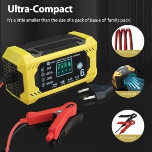 Chargeur batterie 12V 6A intelligent, réparation/protection
