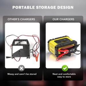 Chargeur batterie 12/24V 20A intelligent LCD réparation automatique