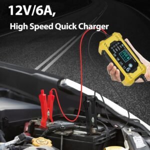 Chargeur batterie 12V 6A intelligent, réparation/protection