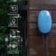 Wallbox Type 2 7,2 kW monophasé 32A câble 6 m IP66 bleu