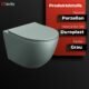 WC suspendu LAVITA Sinto gris sans bord - kit complet