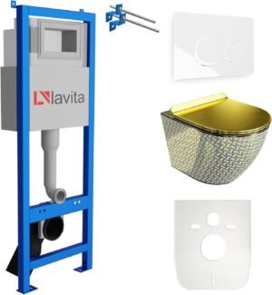 Élément mural WC 40 cm Lavita - kit réservoir encastré