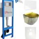 Élément mural WC 40 cm Lavita - kit réservoir encastré