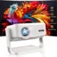 Vidéoprojecteur Lisowod 1080p WiFi6 Portable 22000 lux
