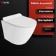 WC mural Lavita sans rebord+plaque Grohe+abattant SoftClose