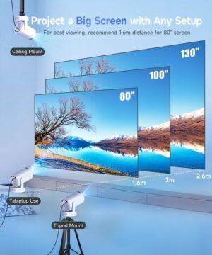 Vidéoprojecteur portable Magcubic 4K Apps intégrées