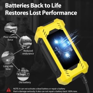 Chargeur batterie 12V 6A intelligent, réparation/protection
