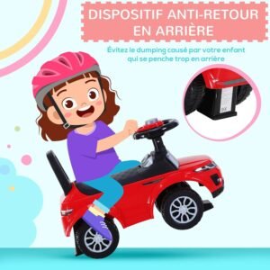 Porteur enfant HOMCOM véhicule à pousser 12-36 mois rouge