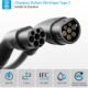Câble de recharge Type 2 Rosaking 22 kW 5 m 3 phases 32A