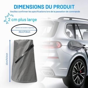 Housse port de charge EV étanche antipoussière grise