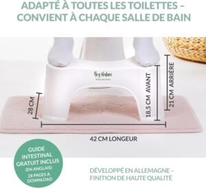 Tabouret WC physiologique marchepied adulte Hey Nature HOCA