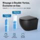 WC suspendu Doporro cuvette céramique noir mat abattant silencieux
