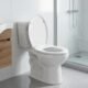 Abattant WC ovale amorti, libération rapide, blanc
