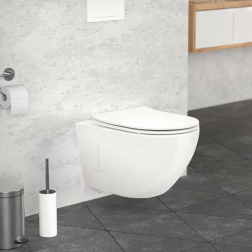WC suspendu LuxeBath sans rebo WC suspendu LuxeBath sans rebord 54 cm abattant softclose