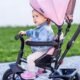 Tricycle bébé évolutif HyperMotion 3-en-1 siège pivotant 360°