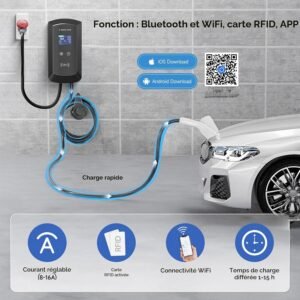71zNjmvhtL._AC_SL1500_.jpg Chargeur voiture électrique 11 kW Type 2 5 m triphasé RFID