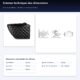 WC suspendu noir mat - cuvette céramique SoftClose