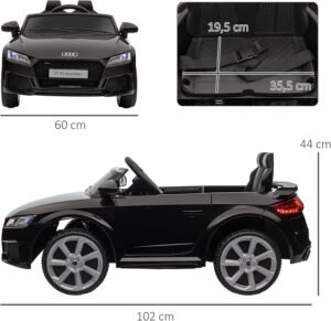 Voiture électrique enfant HOMCOM Audi TT RS télécommande 2,4G