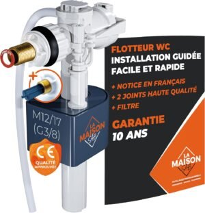 Flotteur WC mécanisme horizontal – Facile, garantie 10 ans