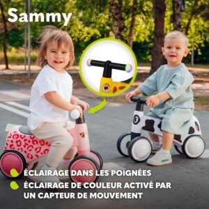 Draisienne bébé Lionelo Sammy - Poignées LED jaune