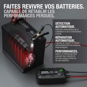 Chargeur de batterie NOCO GENIUS10 10A 6/12V Plomb/Lithium