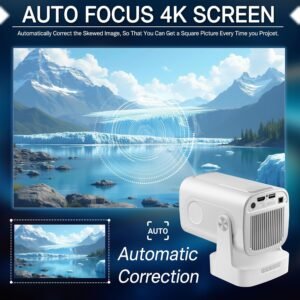 Mini projecteur 4K portable WiFi 6 Android 11 HDMI