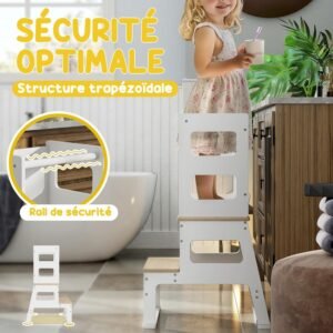 Tour d'observation enfant AIYAPLAY - trapézoïdale blanc