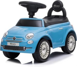 Porteur enfant Fiat voiturette interactive 12 mois+ bleu