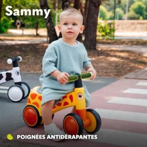 Draisienne bébé Lionelo Sammy - Poignées LED jaune