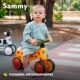 Draisienne bébé Lionelo Sammy - Poignées LED jaune
