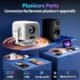 Vidéoprojecteur 1080P Mini WiFi 6 BT 5.4 Autofocus Blanc