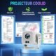 Vidéoprojecteur 1080P Mini WiFi 6 BT 5.4 Autofocus Blanc