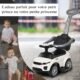 Poussoir coulissant 2 en 1 COIL blanc pour garçons et filles
