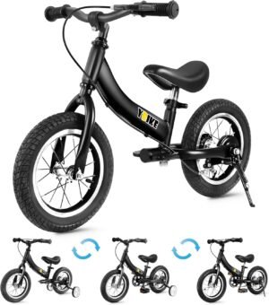 Draisienne YBIKE 2 en 1 12/14/16 pouces 1-7 ans, frein