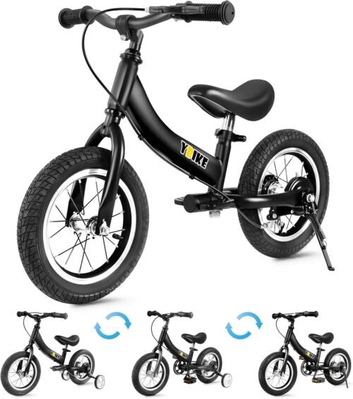 Draisienne YBIKE 2 en 1 12/14/16 pouces 1-7 ans, frein