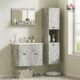 Meubles de salle de bain kleankin ensemble mural gris