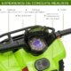 Quad électrique enfant HOMCOM 18-36 mois 6V 2 km/h Vert