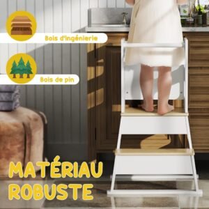 Tour d'observation enfant AIYAPLAY - trapézoïdale blanc