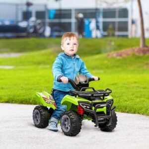 Quad électrique enfant HOMCOM 18-36 mois 6V 2 km/h Vert