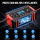 Chargeur batterie voiture 12V/24V 8A, maintien de charge