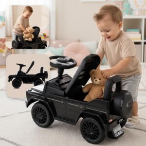 Porteur enfant Mercedes G voiturette interactive noire