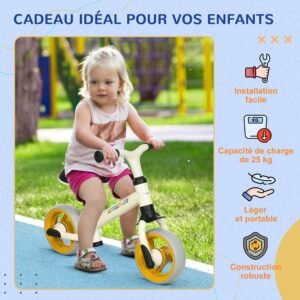 Vélo d'équilibre/draisienne AIYAPLAY pour bébé 18–48 mois