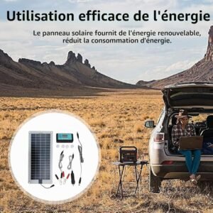 Chargeur de batterie solaire FLAVAS 30W 12V étanche auto