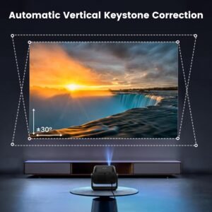 Mini vidéoprojecteur 25000 lm 1080p Wi‑Fi Bluetooth 4K