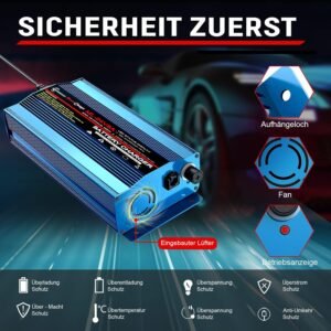 Chargeur de batterie 24V 8A intelligent pour voiture