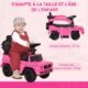 Porteur enfant HOMCOM multi-équipé 12-36 mois rose