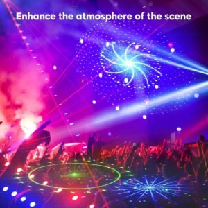 Lumière disco DMX 9 lentilles LED RVB - Projecteur DJ